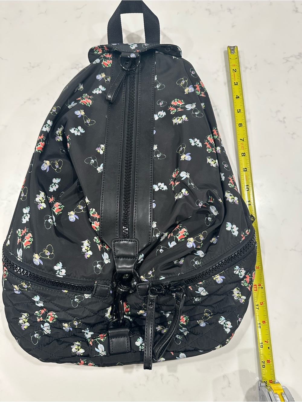 Rebecca Minkoff Floral Print Nylon Julian Backpack Bag - Flowers - Picture 13 of 14
